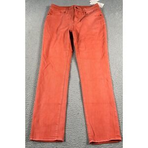 Chico's So Slimming Jeans Women's 0 Orange Girlfriend Skinny‎ Slim Ankle NWT